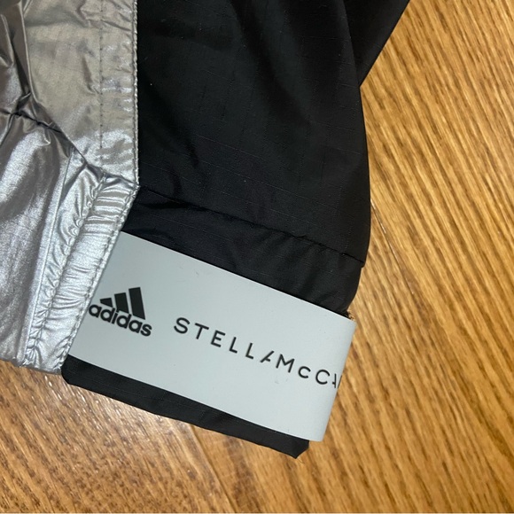 adidas by Stella McCartney Silver and Black Collection Pull-On Jacket - Picture 7 of 12